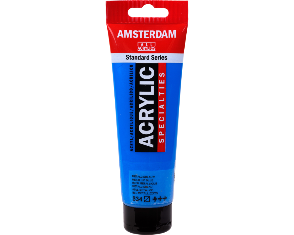 AMSTERDAM Acrylfarbe 120ml 17098342 metallic blau 834