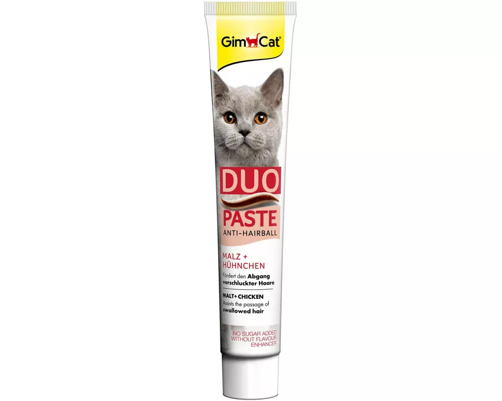 Gimpet Katzen-Nahrungsergänzung Duo Paste Anti-Hairball Malz, 50 g