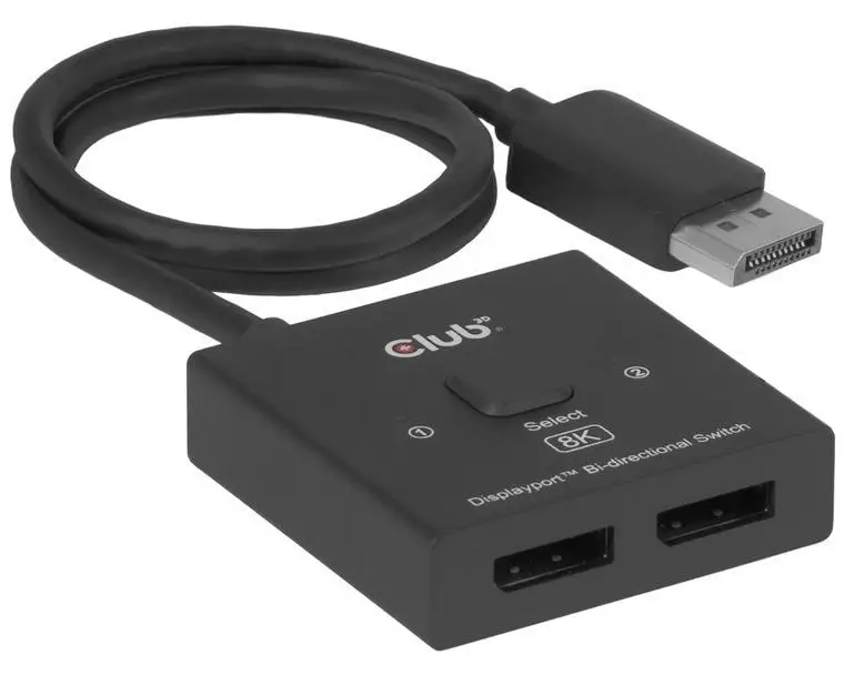 Club 3D Videosplitter CSV-1009 Bi directional 8K 60 Hz Schwarz