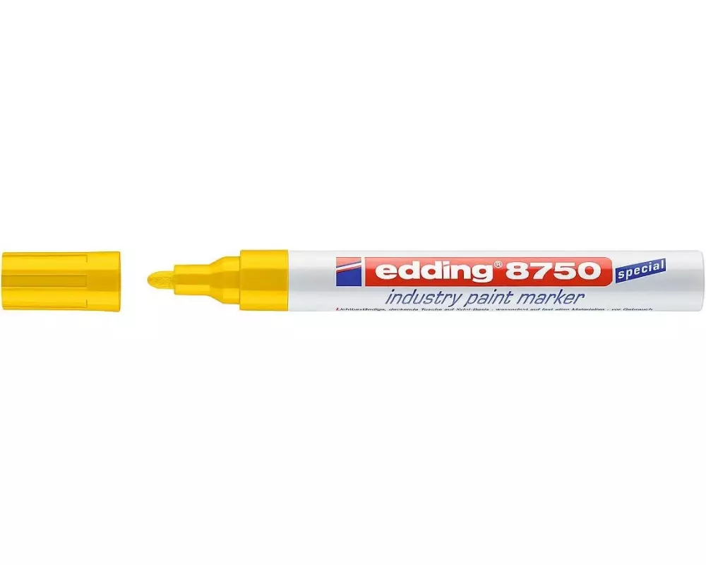 edding Lackmarker Industrie 8750 Gelb, 1 Stück