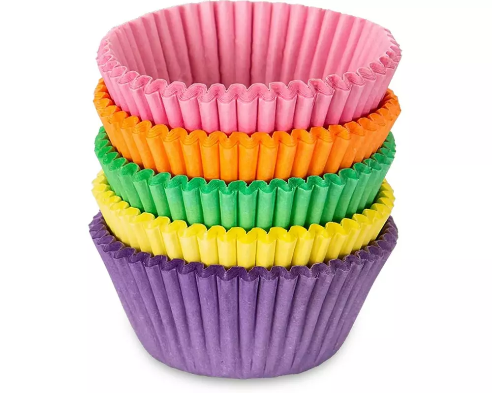 Städter Muffin Backform Mini 100 Stück, ø 3/4 cm, Bunt