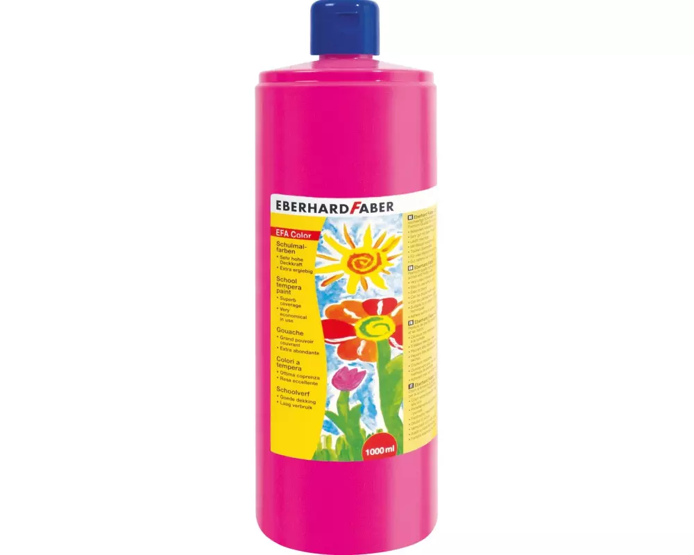 Eberhard Faber Temperafarben Efacolor, 1000 ml, Karmin Rosa