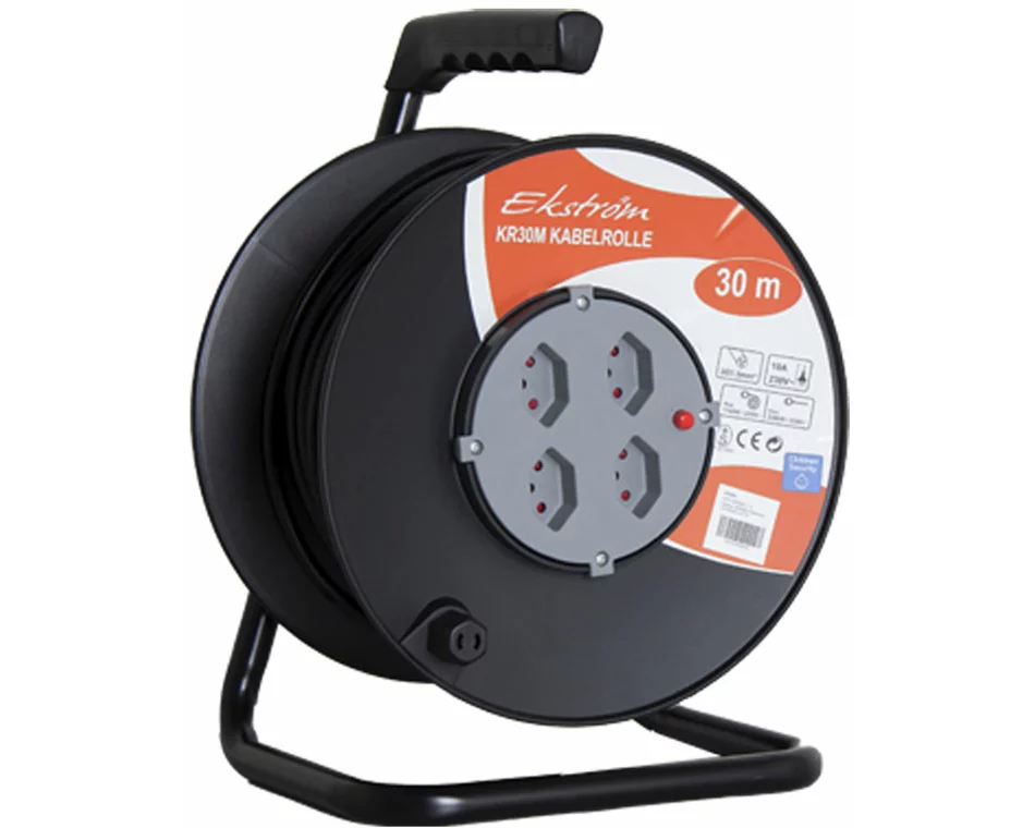 Ekström KR30M L Kabelrolle 3x1.5mm2, 4x T13