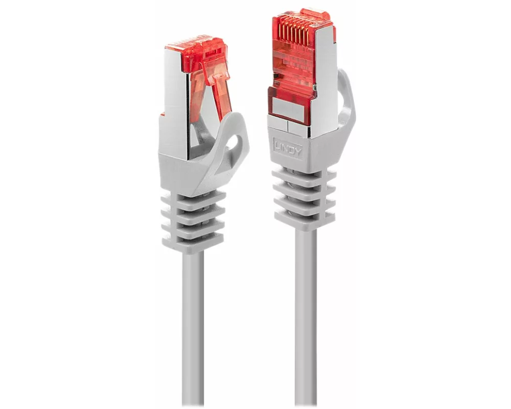 LINDY Basic Cat.6 S/FTP Cable bright grey, 1m Patchcable