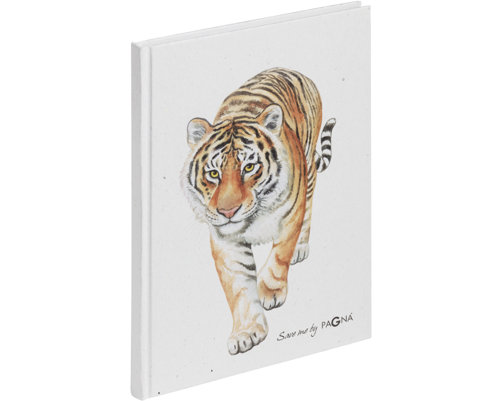 PAGNA Notizbuch Save me A5 26091-15 Tieger 128S, dotted lines