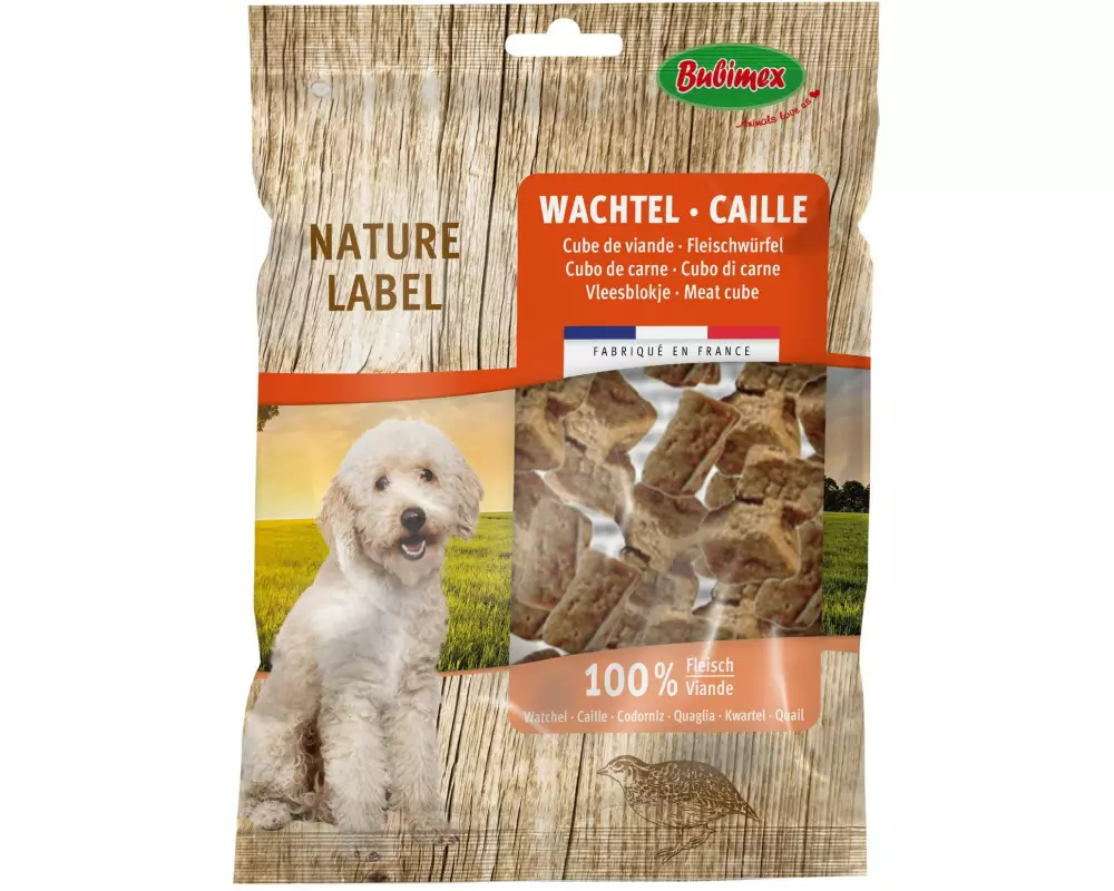 Bubimex Leckerli Fleischwürfel Wachtel, 150 g