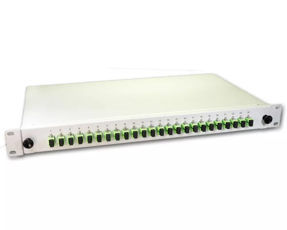 Lightwin Spleissbox 24 Fasern, 24x SC/APC SM, 9/125µm OS2 Pigtail