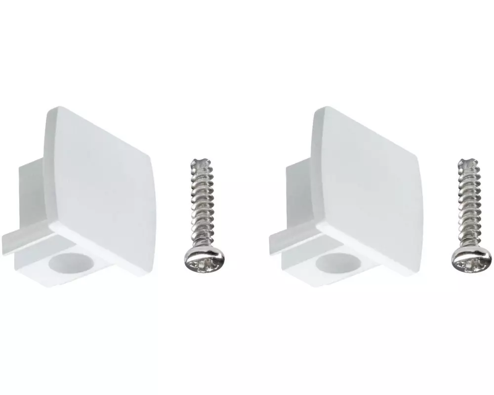 Paulmann Endkappe URail Universal, Weiss, 2er