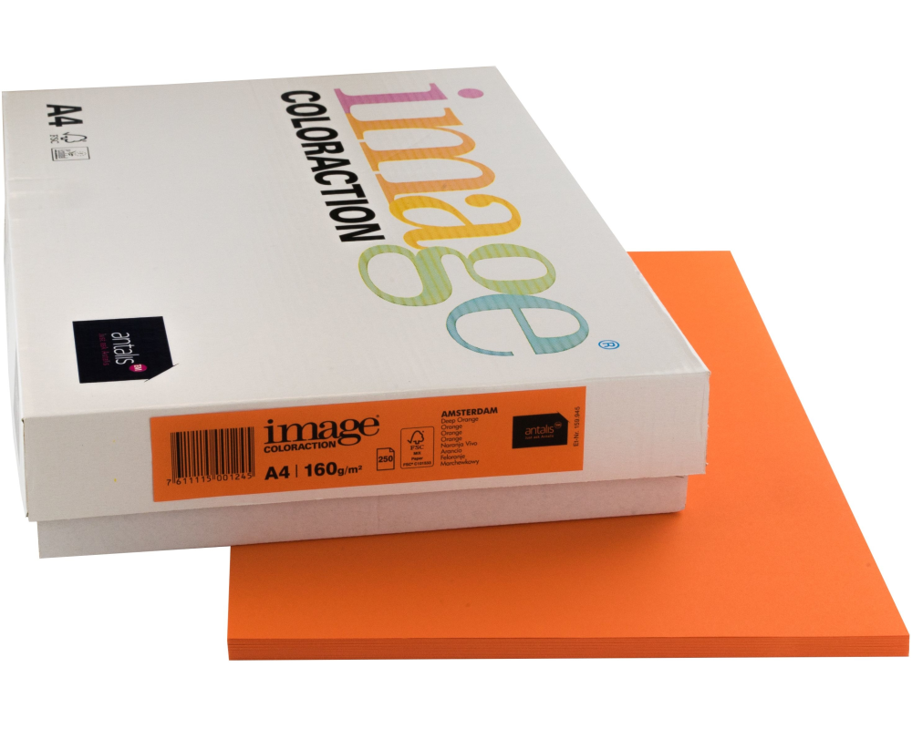 IMAGE COLORACTION Kopierpapier Amsterdam A4 266728 160g, orange 250 Blatt
