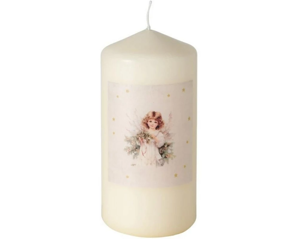 Boltze Weihnachtskerze Clara Gold/Weiss