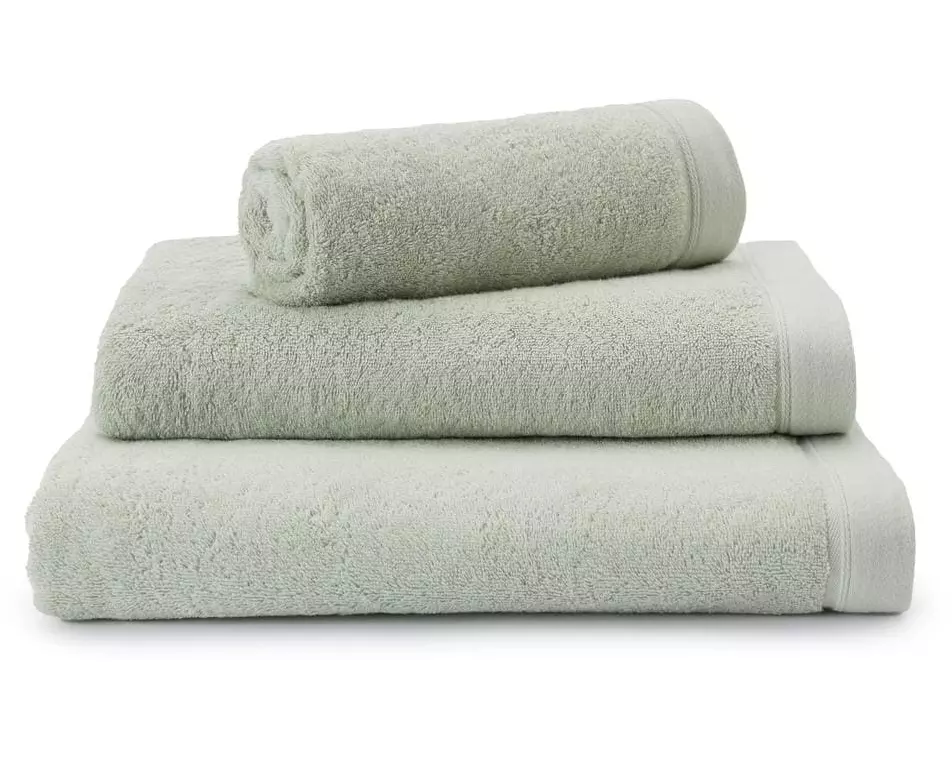 Urbanara Frottierwäscheset Faia 4-teilig, Pistache