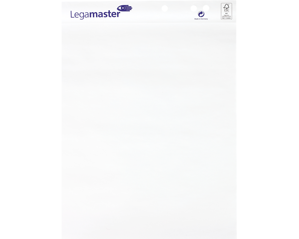 LEGAMASTER Flipchart-Papier blanko 7-156000 weiss holzfrei,blanko 20 Blatt