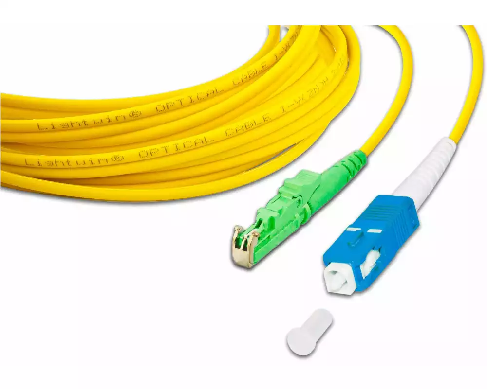 Lightwin LWL-Patchkabel Singlemode, LSH/APC – SC, OS2, Simplex, 3 m