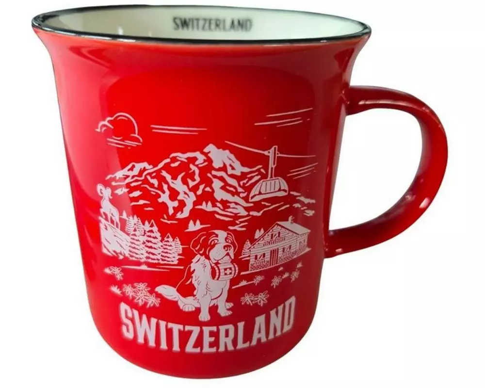 creanorm Tasse Switzerland 330 ml, 1 StückStk., Rot