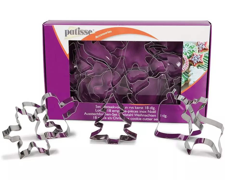 Patisse Patisse Guetzli-Ausstecher Weihnachten Edelstahl Silber