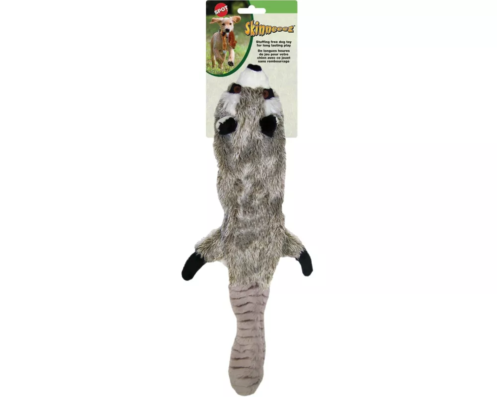 Skinneeeze Hunde-Spielzeug Plüsch Waschbär, L