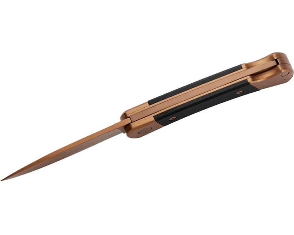 Herbertz Taschenmesser Titanbeschichtung Rosengold D2, Small, Black