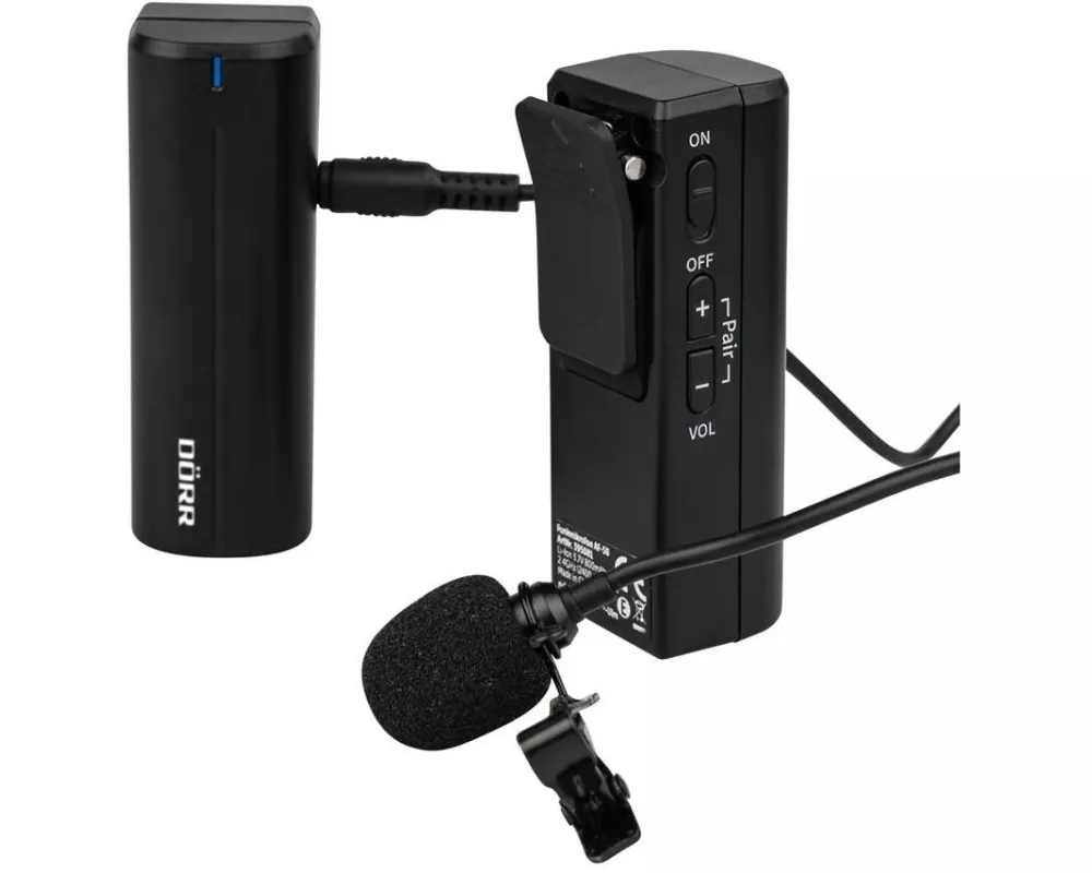 Dörr Mikrofon Ansteck-Set Funk AF-50