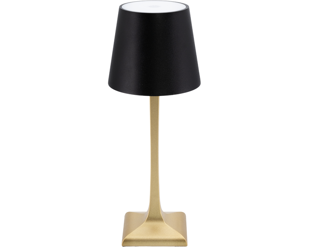 SECURIT Tischleuchte ROME LP-RO-GD-BL gold, Akku, dimmbar