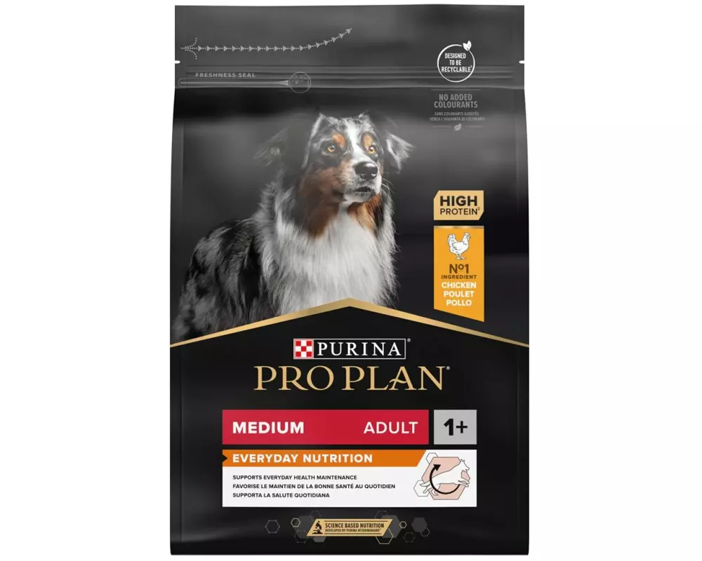 Purina Pro Plan Trockenfutter M Adult Everyday Nutrition Huhn, 14 kg