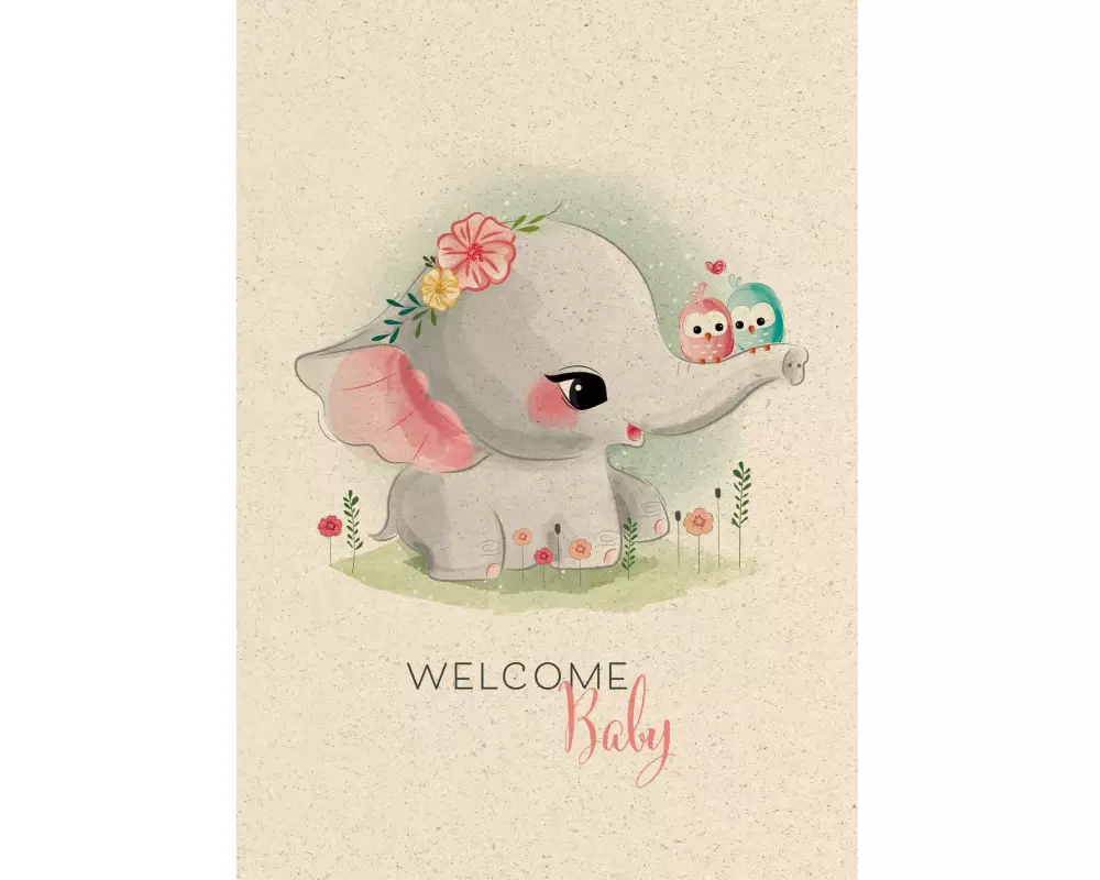 Natur Verlag Glückwunschkarte Welcome Baby A4
