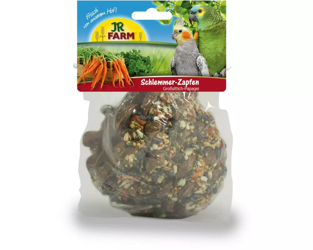 JR Farm Schlemmer-Zapfen für Grosssittiche & Papageien, 195 g