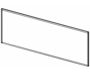 APC HyperPod Roof, 6ft Aisle, Simple Roof Panel, 600mm