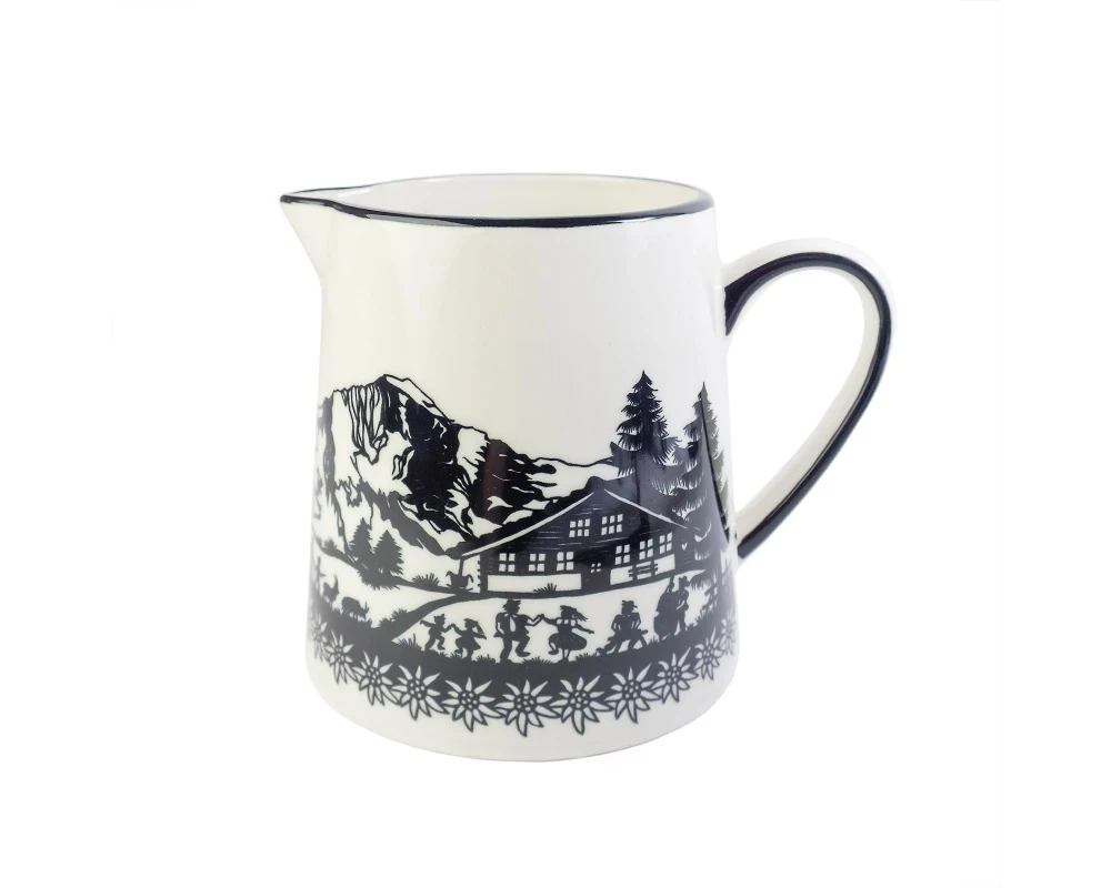 Trendform Krug Swiss Tradition 0.35 l, Schwarz/Weiss