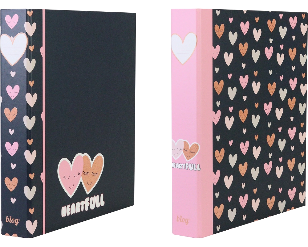 ANCOR Ringbuch A4 118186 B'LOG HEARTS, 2 Ringe