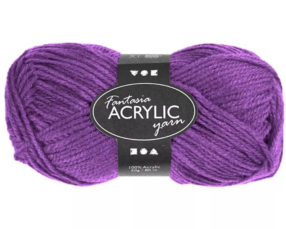 Creativ Company Wolle Acryl 50 g Violett