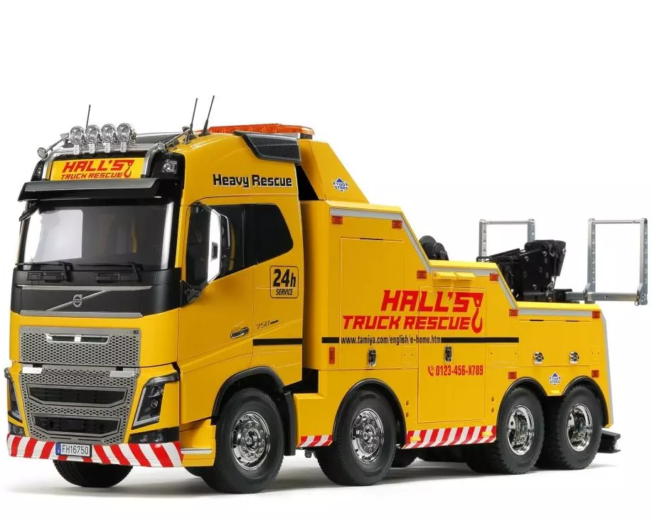 Tamiya Abschleppwagen Volvo FH16 750 Globetrotter 8x4 Bausatz, 1:14