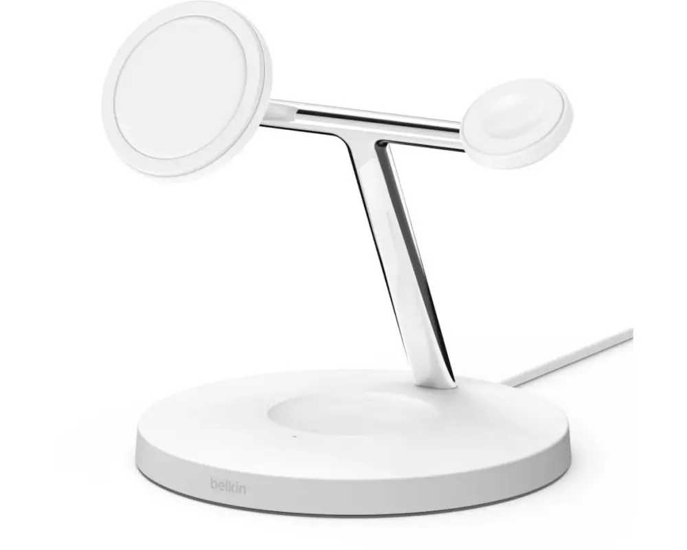 Belkin Wireless Charger Boost Charge Pro 3-in-1 MagSafe Weiss
