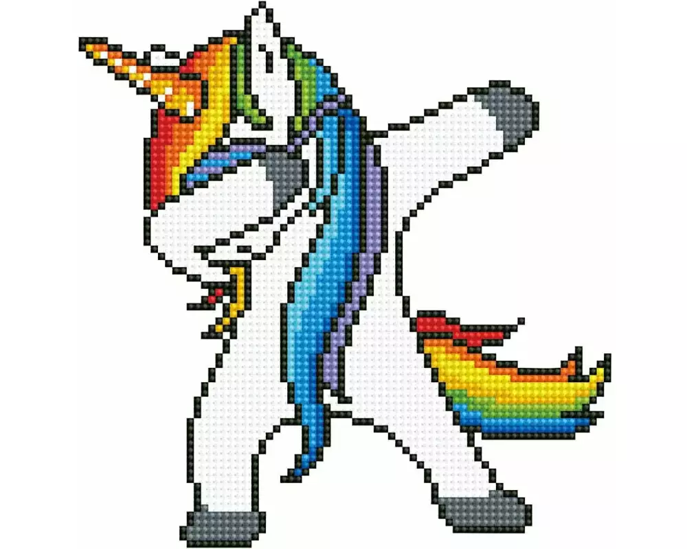 Diamond Dotz Bastelset 23 x 23 cm Einhorn