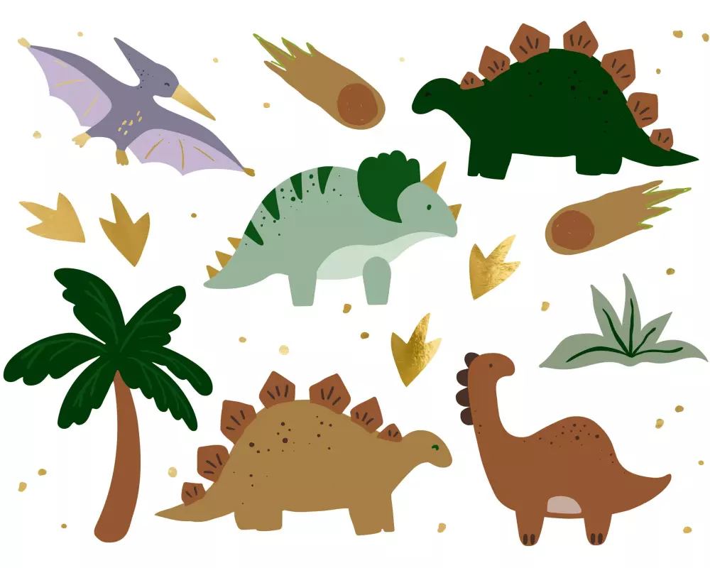 Partydeco Tattoo Set Dinosaurier