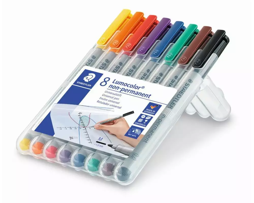 Staedtler Folienstift Lumocolor 315 M 8er-Set, wasserlöslich