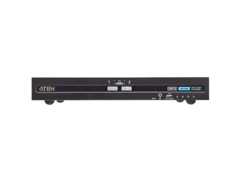 ATEN CS1182D4C 2-Port USB 4K DVI Secure KVM mit Card Reader