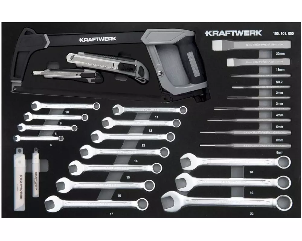 Kraftwerk Kombischlüssel, Schneid- und Schlagwerkzeugeinsatz 46-teilig