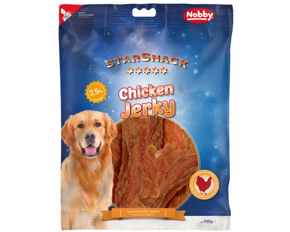 Nobby Kausnack StarSnack Chicken Jerky, 900 g