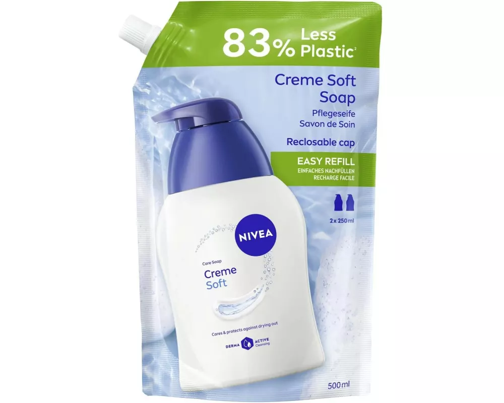 NIVEA Pflegeseife Creme Soft Refill 500 ml