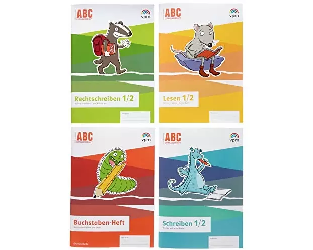 ABC-Lernlandschaft 1/2. Basis-Paket: 4 Arbeitshefte Grundschrift Klasse 1/2