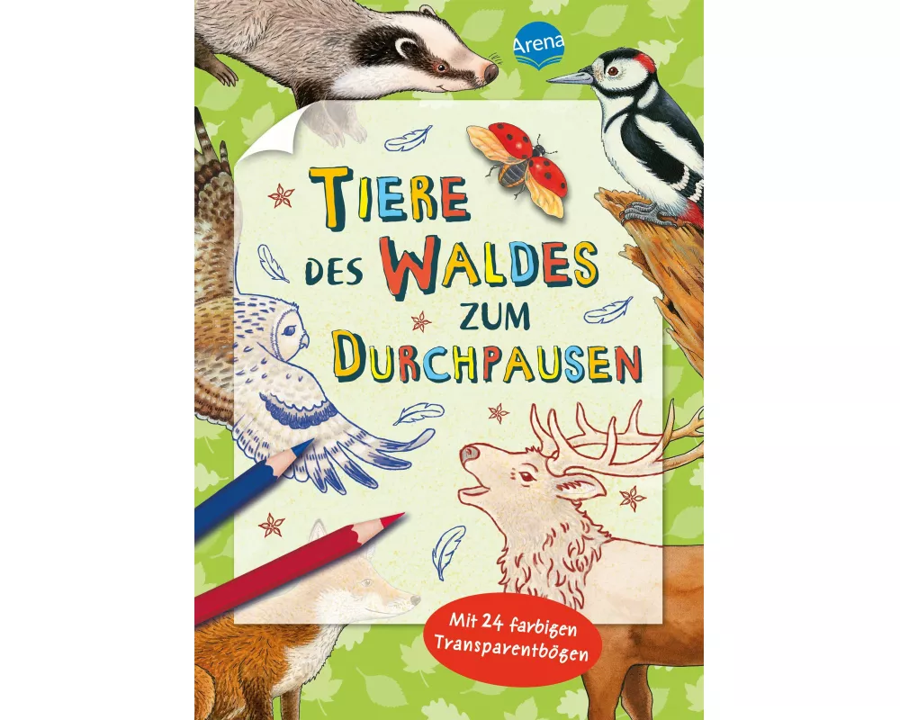 Tiere des Waldes zum Durchpausen