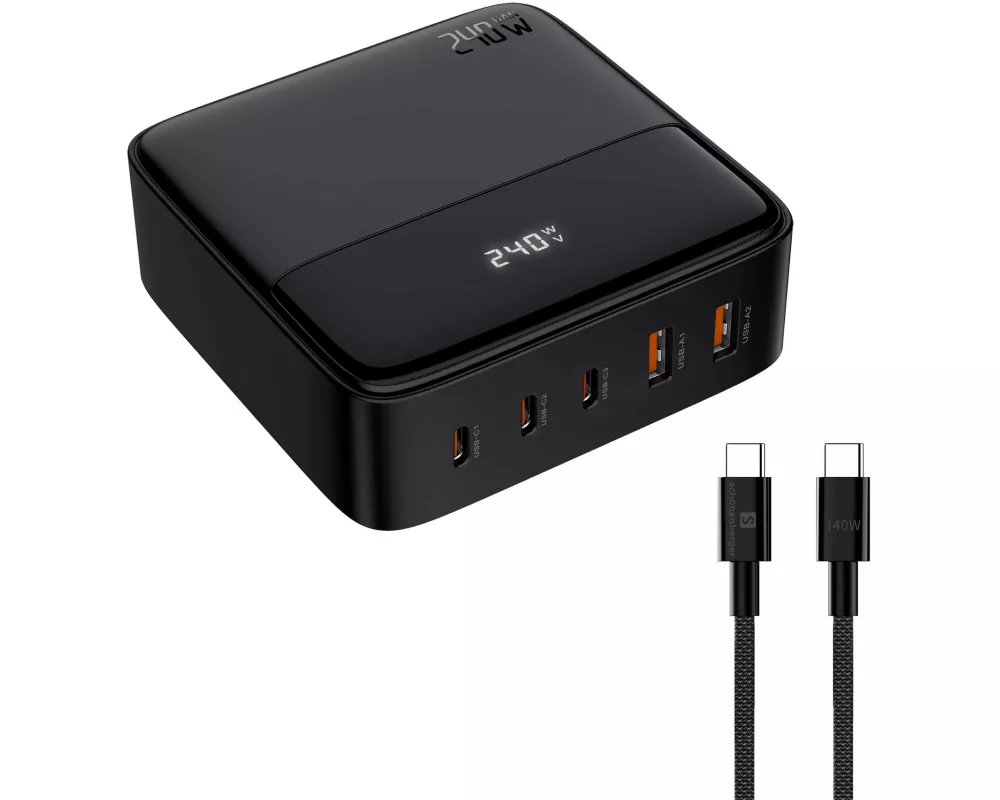 Schönenberger USB-Wandladegerät Desktop USB-Charger 240 W