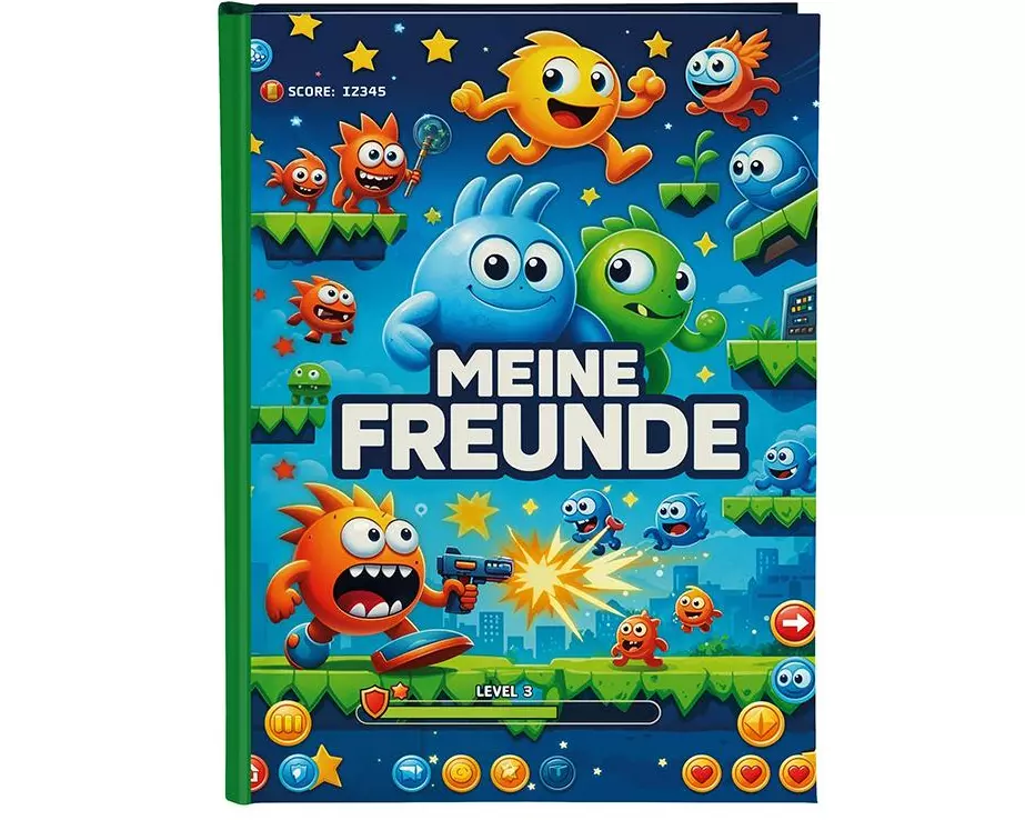 Goldbuch Freundebuch Level Up! Kunstdruck Mehrfarbig DIN A5