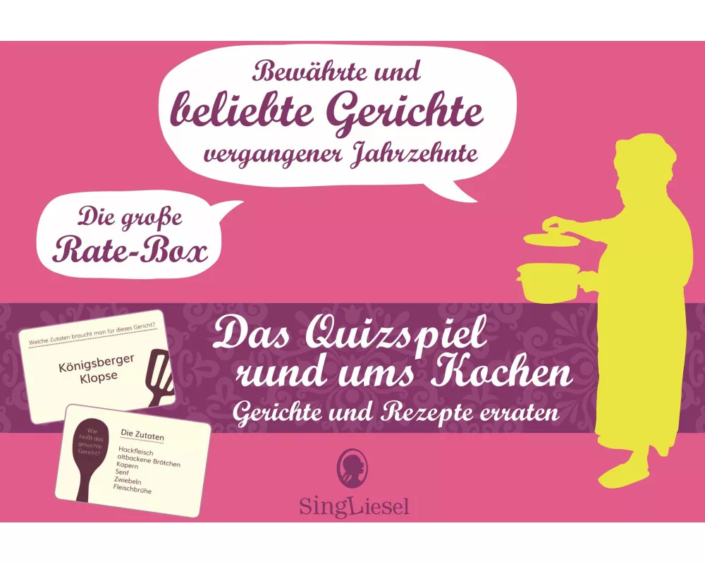 Die große Rate-Box rund ums Kochen für Senioren
