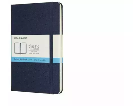 Moleskine Notebook Medium, Dotted, Hard Cover, Sapphire Blue