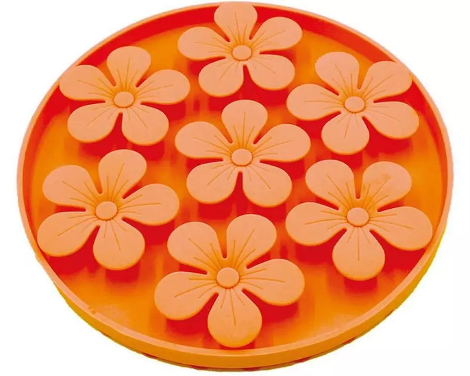 Bubimex Leckmatte für Katzen und Hunde Orange