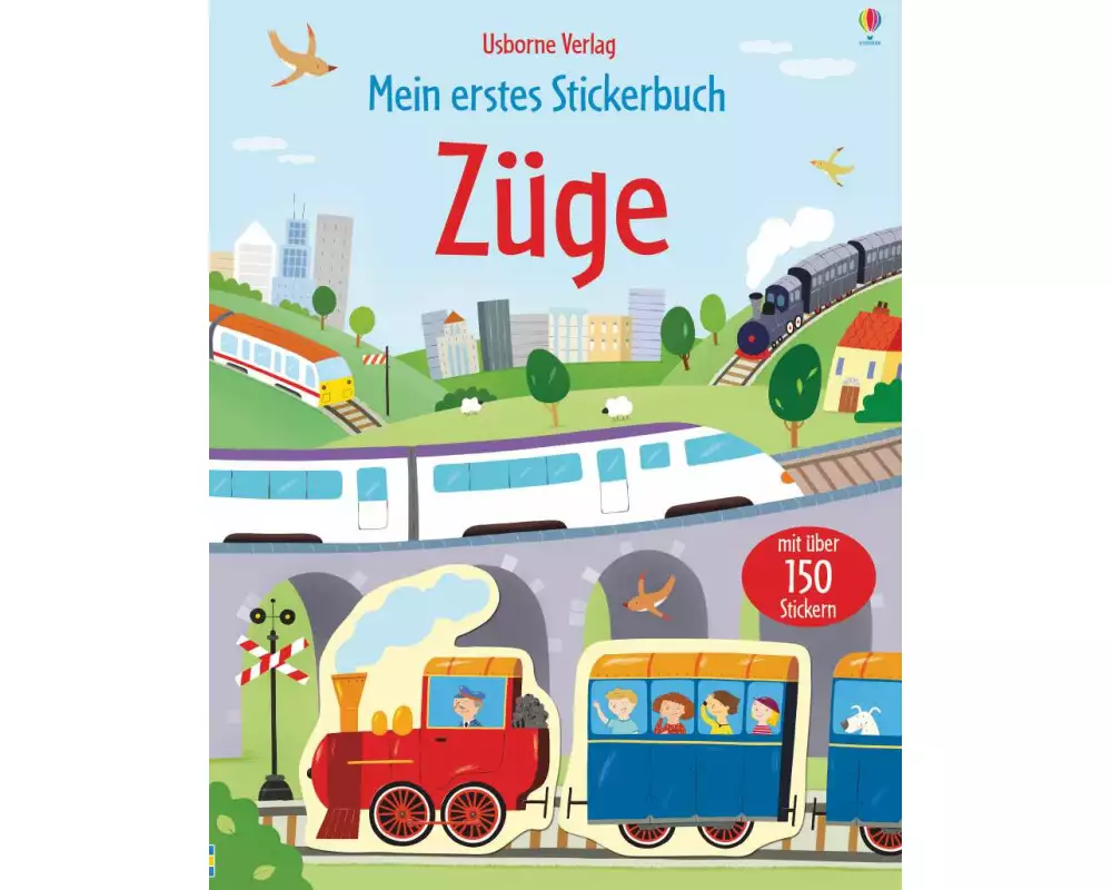 Mein erstes Stickerbuch: Züge