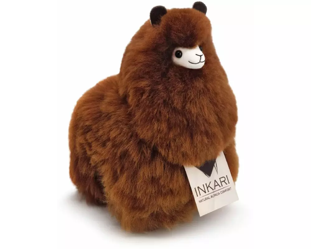 Inkari Kuscheltier Alpaka walnut S