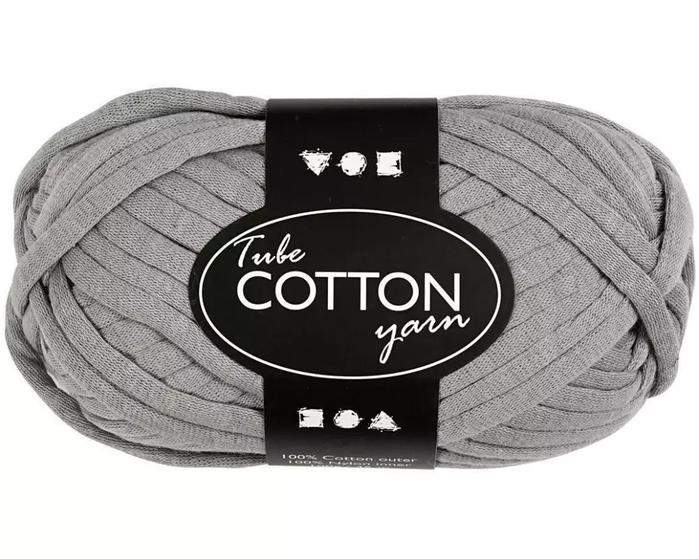 Creativ Company Schlauchgarn 100 g Grau