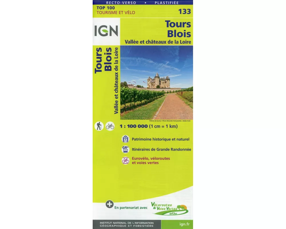 Tours Blois 1:100 000